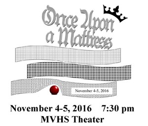 Flier graphic for the play "Once Upon a Mattress"