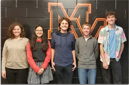 MVHS students who were recognized by National Merit Scholarship Program.