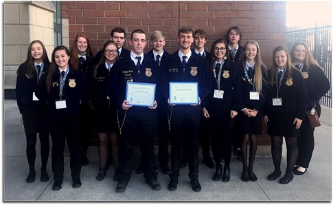 Mount Vernon FFA members at National Convention.
