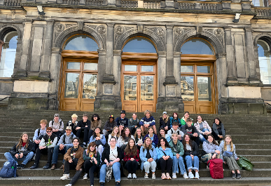 Group in front of National Museum