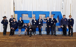 Mount Vernon FFA members at the National FFA conference.