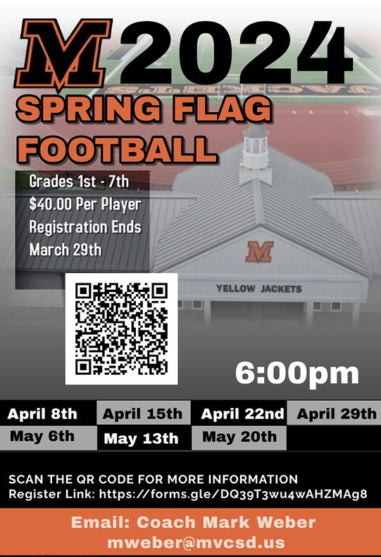 Spring Flag Football poster link.