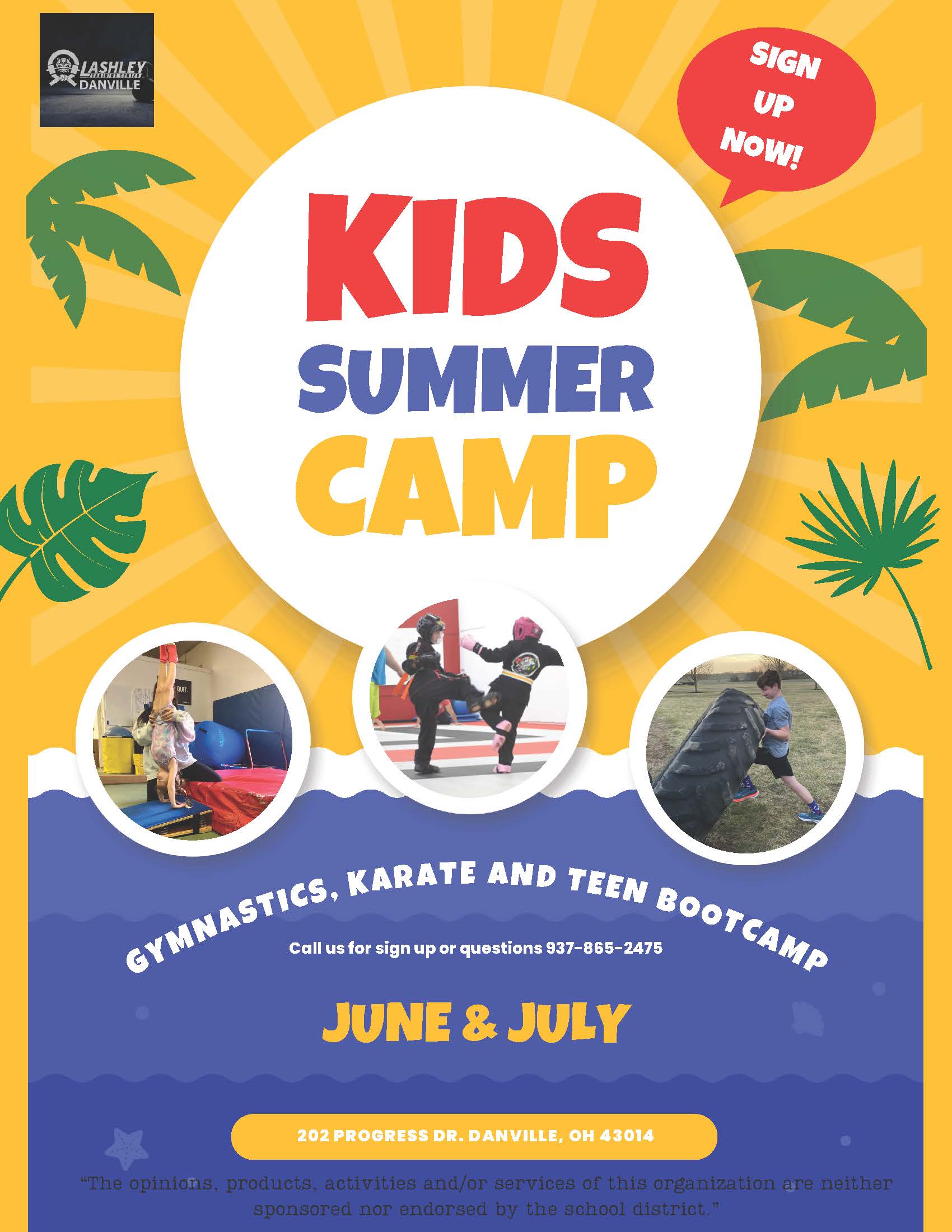 Lashley Summer Camps link