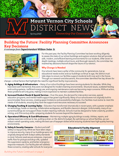 Spring Newsletter cover link.
