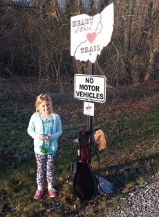 Student on Heart of Ohio Trail