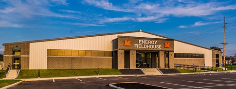 The Energy Fieldhouse entrance.