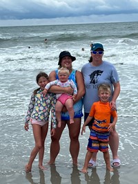 A picture of my family at the beach