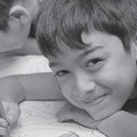 Male student smiling.